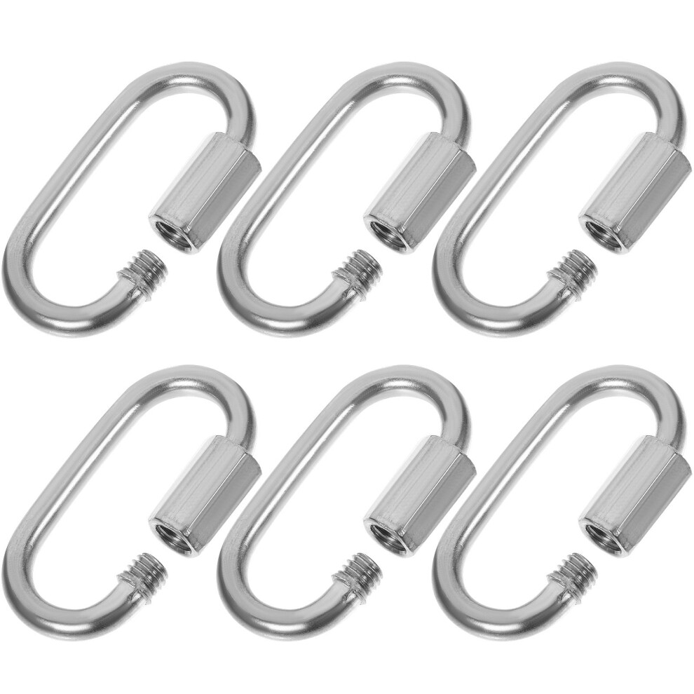 18Pcs Silver Metal Quick Link Chain Connector Links With Threaded Lock 3603538039176