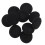 50 Esponja Suave Protector de Oreja Negro para Auriculares 5cm 3