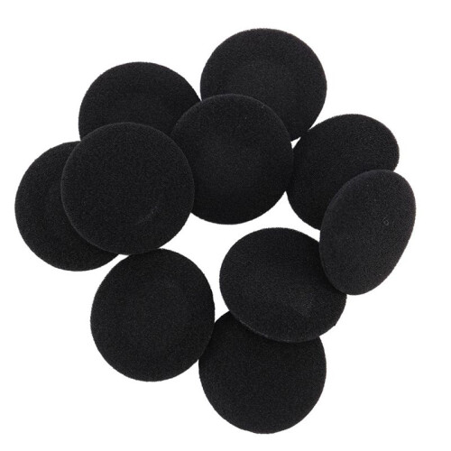 50 Esponja Suave Protector de Oreja Negro para Auriculares 5cm 2