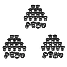 300 Pack 2.36 Inch Net Cups Slotted Mesh Wide Lip Filter Plant Net Pot Bucket Basket for Hydroponics Aquaponics Orchids