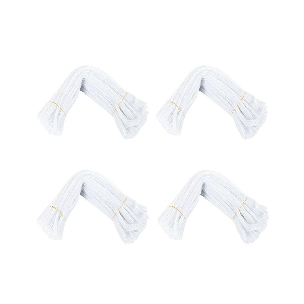 400 Pcs 30Cm Creation Pipe Cleaners, White 4711985858734