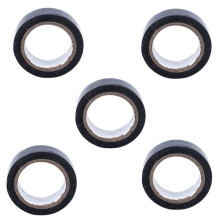 5piezas 19mmx10M Cinta Impermeable para Conductos, Negro