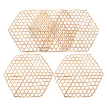 5Pcs Bamboo Vegetable Press Mesh for Jars Light Brown Home Fermenting