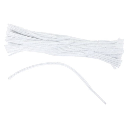 400 Pcs 30cm Creation Pipe Cleaners, White 1
