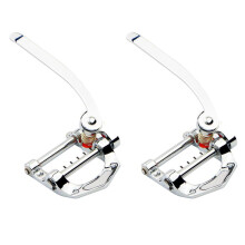 2X Gitarren Vibrato Saitenhalter Tremolo Flat Top Body Tremolo Einheit Vibrato Bridge für Tele, SG, LP, ETC E-Gitarren (Silber)
