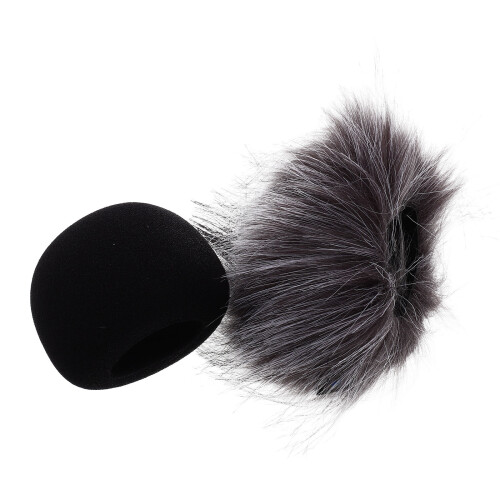 6Pcs Reusable Microphone Wind Screens Furry Sponge Covers for Home Use 2