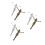 6Pz Charm Croce Religiosa in Argento Per Collane Bracciali Uomo 5