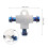 Adattatore Idraulico Alluminio Connettore A T Argento 3