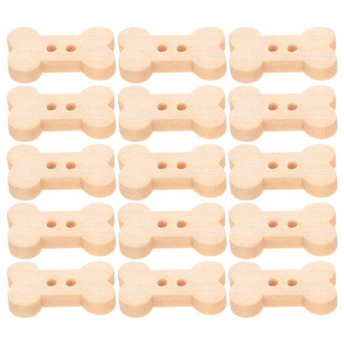 600Pz Piccoli in Legno A Forma Osso Per E Cucito 2