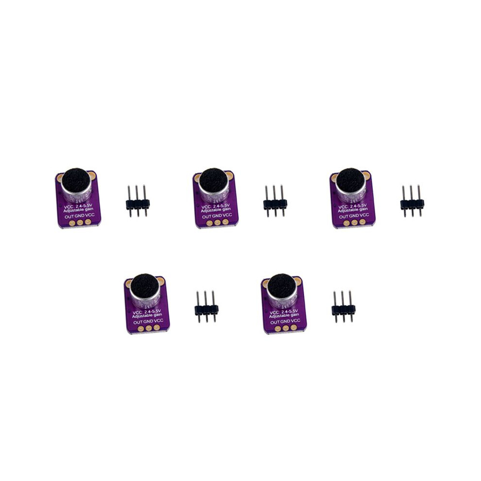 5X Gy-Max4466 Electret Microphone Amplifier Sensor With Adjustable Gain 4711112961443