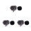 6Pcs Reusable Microphone Wind Screens Furry Sponge Covers for Home Use 8