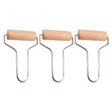 3Pcs Wooden Clay Roller 3.3" Width For Pottery And Crafts