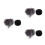 6Pcs Reusable Microphone Wind Screens Furry Sponge Covers for Home Use 4