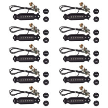 10X Pre-Wired 6-String Single Coil Pickup Harness with Volume & Tone Pots for Electric