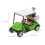 2Pièces Miniature Golf Cart Alliage Pour Décor Vert 2
