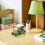2Pièces Miniature Golf Cart Alliage Pour Décor Vert 6