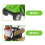 2Pièces Miniature Golf Cart Alliage Pour Décor Vert 7