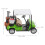 2Pièces Miniature Golf Cart Alliage Pour Décor Vert 3
