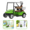 2Pièces Miniature Golf Cart Alliage Pour Décor Vert 8