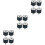 12Pcs Mechanical Vibration Damping Rubber Mounts Black Anti Vibration 5