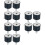 12Pcs Mechanical Vibration Damping Rubber Mounts Black Anti Vibration 7