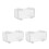 3Pcs Compact Transparent Model Car Display Box with Removable Dividers 8