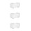 3Pcs Compact Transparent Model Car Display Box with Removable Dividers 4