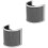 2Pz Microfono U Shape Protezione Pop Filter in Acciaio PP 5