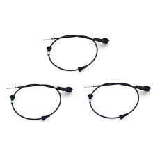 3X Engine Hood Release Cable for 3' E46 320I 323I 330I Engine Bowden Cable Kit Hood Release Wire 51238208442