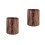 2Pcs Retro Office Trash Can Open Top Plastic Wood Grain Waste Bin 8