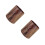 2Pcs Retro Office Trash Can Open Top Plastic Wood Grain Waste Bin 5