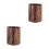 2Pcs Retro Office Trash Can Open Top Plastic Wood Grain Waste Bin 4