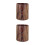2Pcs Retro Office Trash Can Open Top Plastic Wood Grain Waste Bin 9