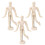48Pz Figure in Legno Beige Per Schizzi Con Stabile 2