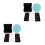 2Pcs Portable Battling Top Storage Case Plastic Toy Organizer with Lid 7