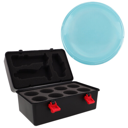 2Pcs Portable Battling Top Storage Case Plastic Toy Organizer with Lid 2