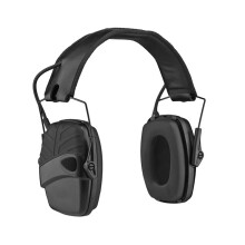 Impact Hearing Headphones Electronic Earmuffs Outdoor Sports Noise-Cancelling Headphones Black