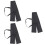 3Pcs Black Polyester Sword Storage Bag Lightweight Carrying Case 7