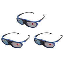3X Wiederaufladbare DLP Link 3D-Brille Active Shutter Eyewear für Xgimi Z3 / Z4 / Z6 / H1 / H2-Muttern G1 / P2   und DLP LINK-Projektor