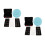 2Pcs Portable Battling Top Storage Case Plastic Toy Organizer with Lid 6