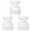 3X Ceramic Diffuser Candle Burner Ceramic Burning Essential Oils Diffusers Aromatic Lamp -Love 1