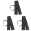 3Pcs Black Polyester Sword Storage Bag Lightweight Carrying Case 2