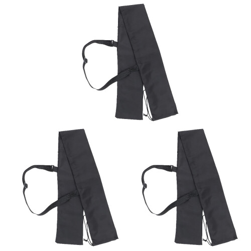 3Pcs Black Polyester Sword Storage Bag Lightweight Carrying Case 1