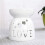 3X Ceramic Diffuser Candle Burner Ceramic Burning Essential Oils Diffusers Aromatic Lamp -Love 2