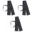 3Pcs Black Polyester Sword Storage Bag Lightweight Carrying Case 3