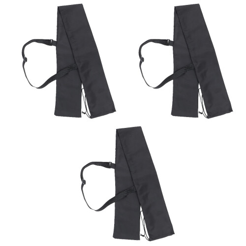 3Pcs Black Polyester Sword Storage Bag Lightweight Carrying Case 2