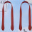 4Pz Strap Manico Borsa Da Polso Rosso in Pelle Sintetica Resistente 10