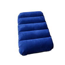 3Pz Cuscino Gonfiabile Schienale Velluto Per Viaggi E Relax