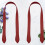 4Pz Strap Manico Borsa Da Polso Rosso in Pelle Sintetica Resistente 11