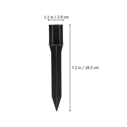 30Pz Paletti Neri Per Luci Da Giardino Esterno ABS 1